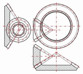 Hypoid Gear 2D drawing