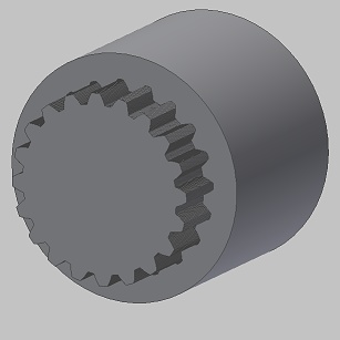 Evolventenkerbverzahnungen - 3D genaue Model