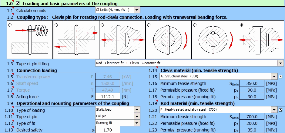 Pinned Couplings Pinned Couplings