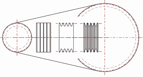 V-Belts - 2D Drawing