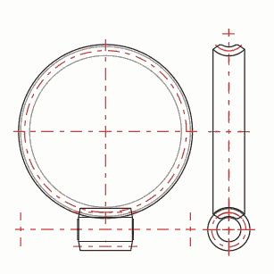 Worm Gear - 2D Drawing