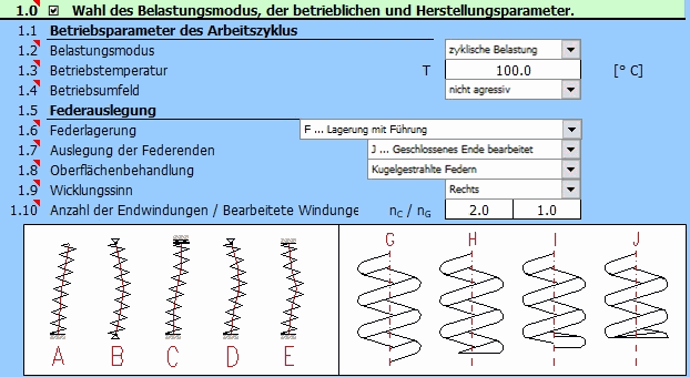 Zylindrische schraubenförmige Druckfedern